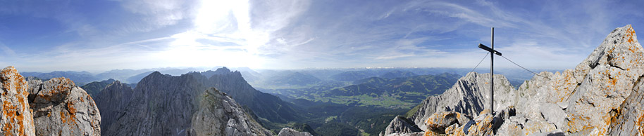 Gipfelpanorama Ellmauer Halt - Wilder Kaiser | 